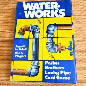 Vintage Parker Brothers Water Works Card Game 1976- Complete